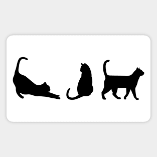 Trio Black Cats Magnet